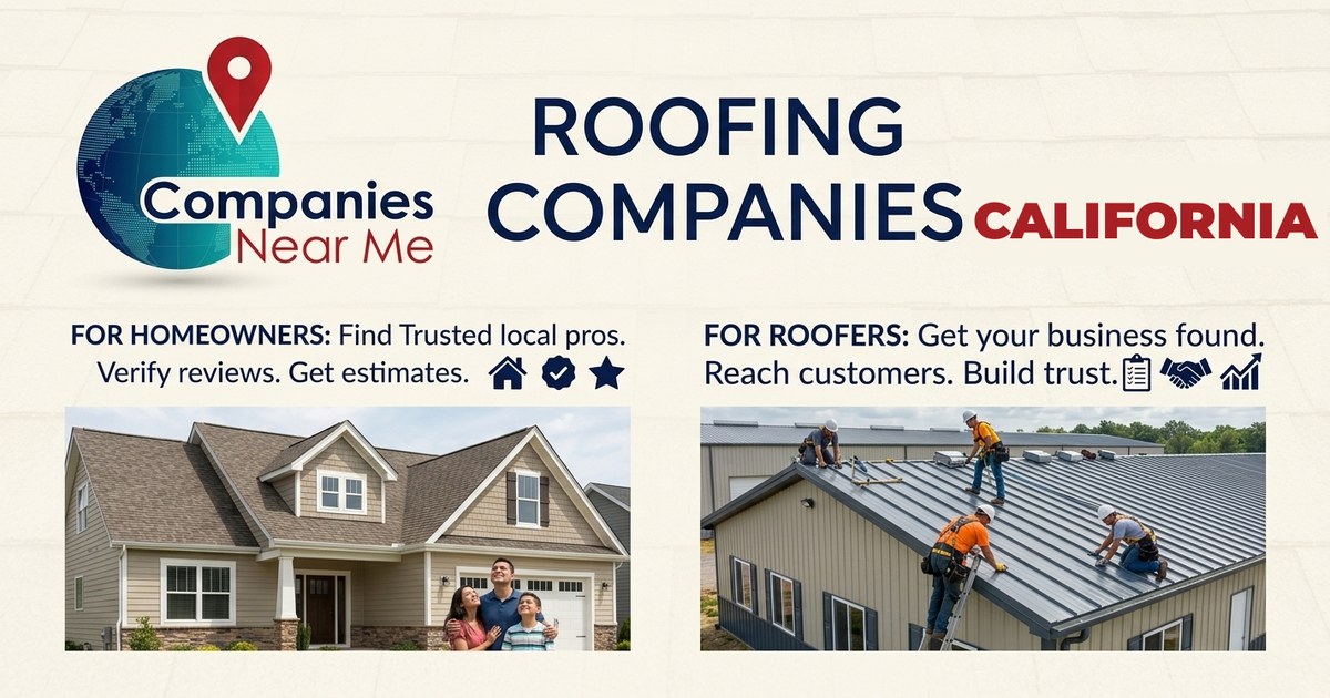 Roofing companies in California — CompaniesNearMe