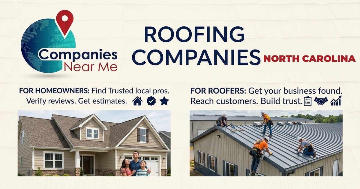 Roofing companies in North Carolina — CompaniesNearMe